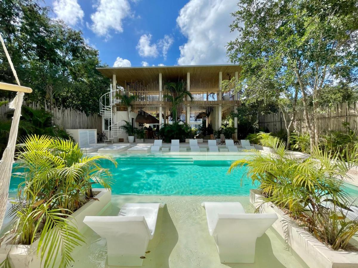 Beautiful Swim-Up Studio With Private Terrace, Pool And Jungle Gym Tulum Exteriér fotografie