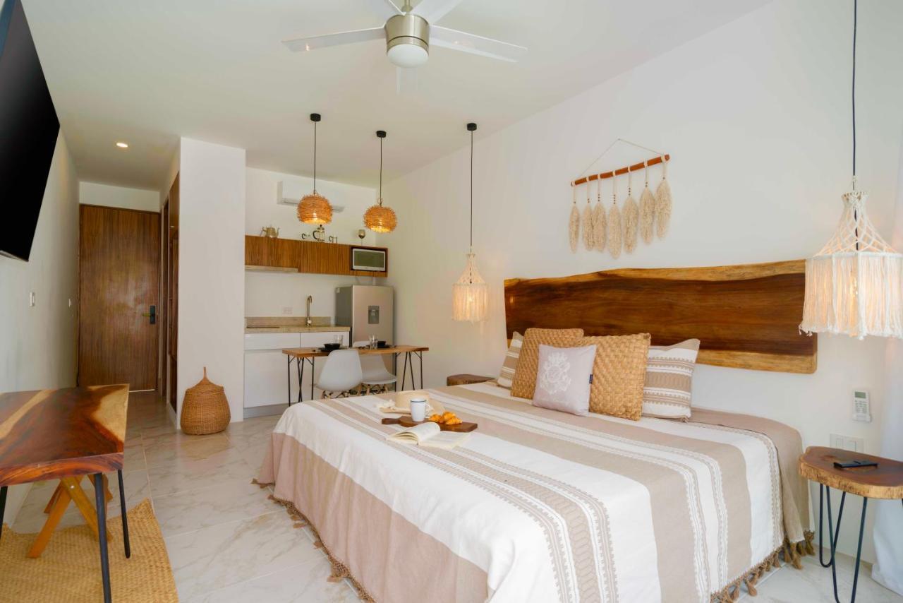 Beautiful Swim-Up Studio With Private Terrace, Pool And Jungle Gym Tulum Exteriér fotografie